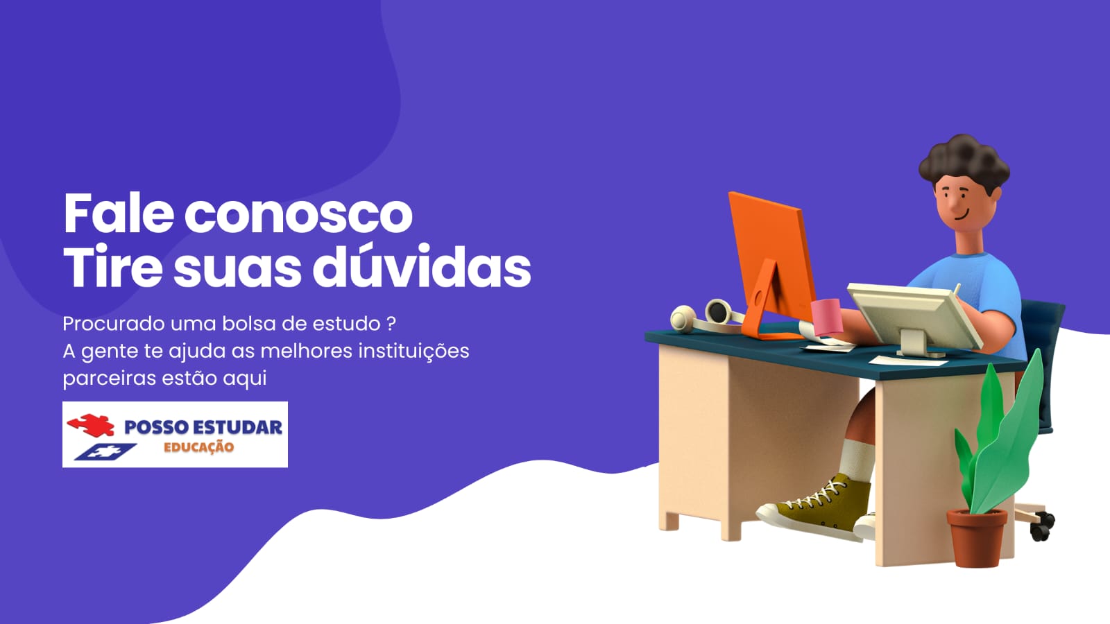Imagem de uma criança estudando.